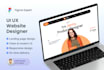 do landing or home page design in figma