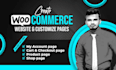 customize woocommerce checkout, cart, my account page and fix issue