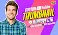 design custom attractive youtube thumbnail in canva