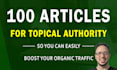 create 100 bulk blog post articles for your website