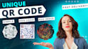 design a unique custom, catchy qr code with your logo, image, color