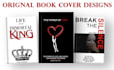 create unique, minimalist book cover and ebook cover designs
