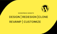 design, redesign, revamp or customize the wordpress website