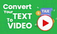 convert article, blog post, or text to video with voiceover