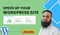 do wp speed optimization and speed up wordpress site