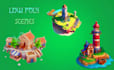 design 3d low poly environments, scenes, maps, any game assets
