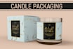 do candle label design and candle box packaging design