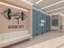 design gym interior , fitness club, yoga center, spa