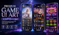 design premium mobile game UI art in figma