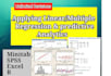 do probability, regression, testing r, spss, minitab, excel