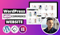build an online store website with woocommerce and elementor