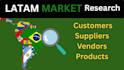 do latam research products, suppliers, customers