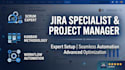 be your jira admin to setup jira, jira integerations, jira automations