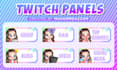 create cute twitch panels