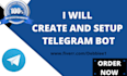 create and setup telegram bot