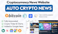 create automated crypto news website, auto blog crypto