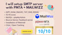 build SMTP server with powermta and mailwizz
