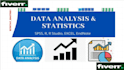 do statistical data analysis using spss and r language  and python