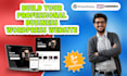 design and develop a responsive modern wordpress business website