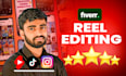 do professional instagram reel, tiktok editing in under 5 hour