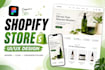 design UI UX shopify ecommerce store and product page design using figma