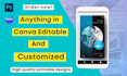 design anything in canva pro editable and lead magnet
