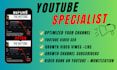 be youtube growth specialist and manage