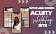 set up or revamp your acuity scheduling, booking appointments, calendly