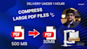 reduce and compress the size of PDF file