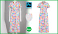 do ghost mannequin, neck joint, symmetrical, wrinkles remove