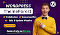 install and customize themeforest, envato elements wordpress theme, demo import