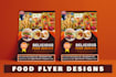 design food flyer, leaflet, poster, and banner