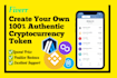 create your own crypto memecoin, token erc20, bep20