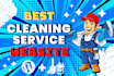 build cleaning service website or appointment cleaning booking website
