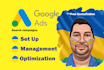 manage google search ads adwords PPC campaign expert manager
