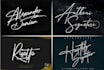 stylish autograph, script, handwritten signature logo
