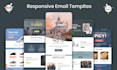 do custom and responsive html email template design ,psd to email template