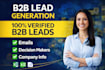 do b2b lead generation with verified emails and contacts