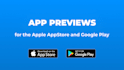 create app preview video for the ios app store and android google play