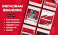 design instagram branding kit, instagram post in adobe illustrator or photoshop