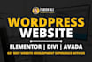 develop responsive wordpress website or elementor website design