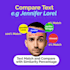 compare and match similar text like names, addresses, etc