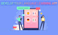 create language learning and translator app, elearning app