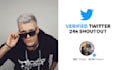 tweet your message on verified twitter account