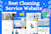 build cleaning service website for cleaning business company