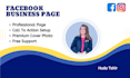 design facebook business page and instagram business account