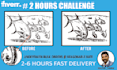 do convert 4 images raster logo sketch to vector at 5 usd