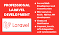 create php laravel web app, microservices and rest apis