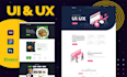 design modern UI UX design on adobe xd and figma