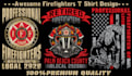 do custom firefighter t shirt designs professionally